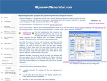 Tablet Screenshot of htpasswdgenerator.com